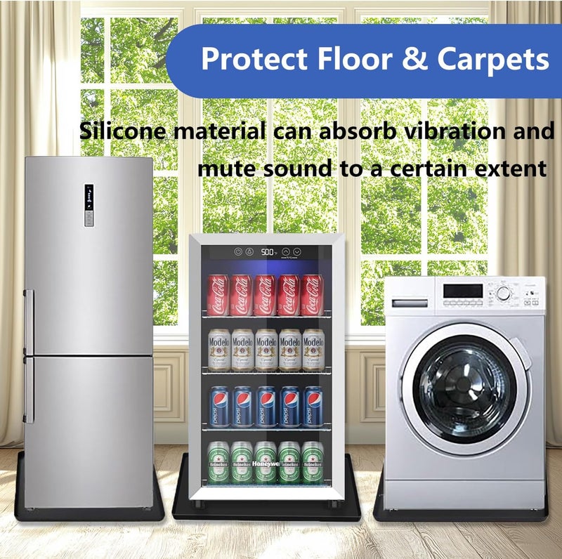 BOYUZHE Mini Fridge Mat, 24x24 Inch Silicone Protective Drip Tray with Raised Edge - Leak Proof Floor Guard for Water Dispenser, Washer, Dryer, Pet Bowls - Easy Clean & Foldable - Image 5